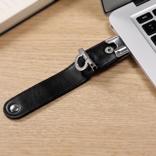 Pen Drive Shark Couro Sintético 4GB