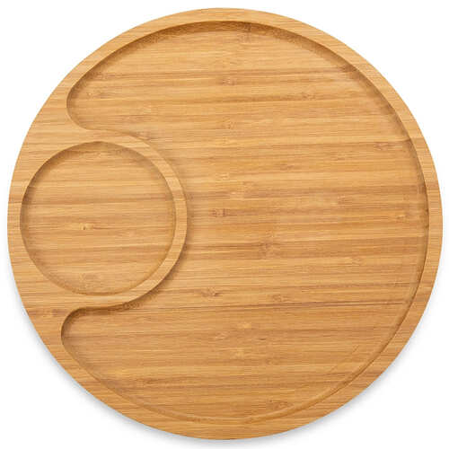 Petisqueira Two Wood Redonda com Divisória