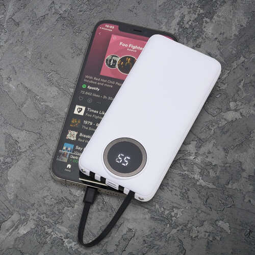 Power Bank Canivete de 10.000 mAh com Quatro Cabos