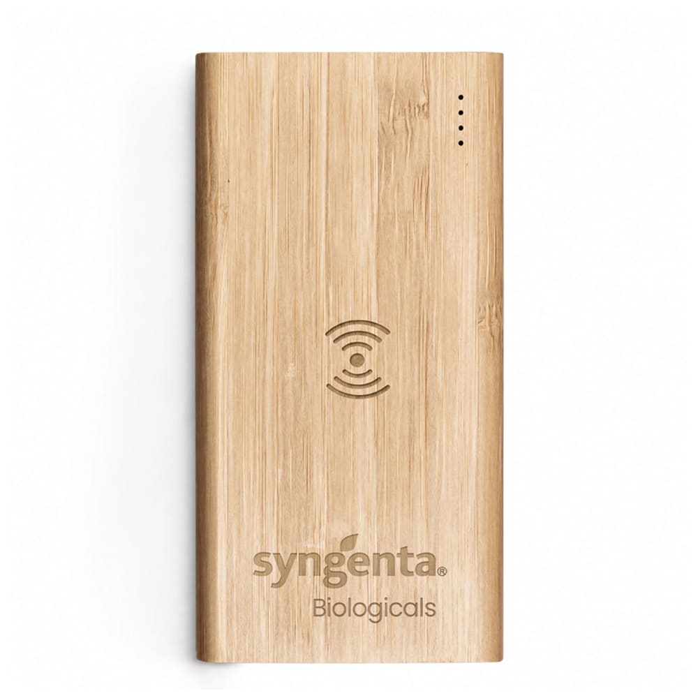Power Bank Ciclo em Bambu com Carga por Indução