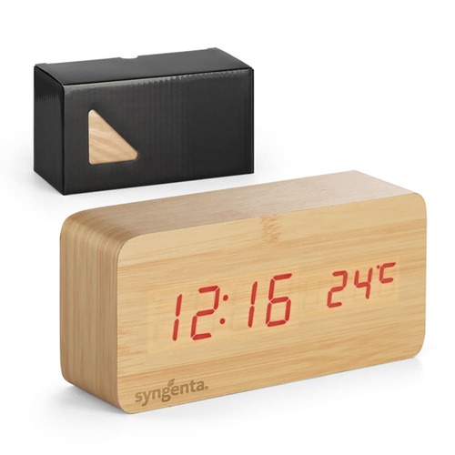Relógio Digital LED Sereno em MDF Personalizado