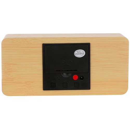 Relógio Display LED Wood Bis