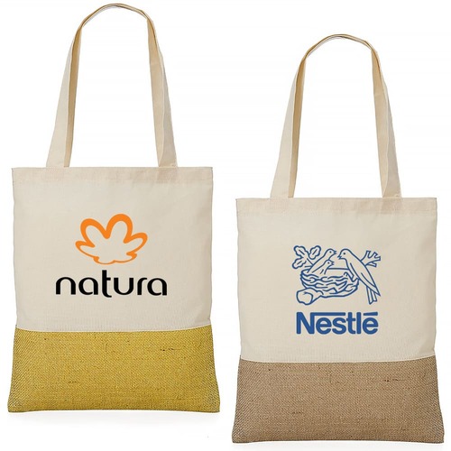 Sacola Hamsphere Algodão e Juta