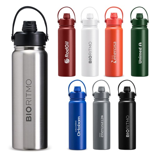 Urban Bottle 800ml Eletrostática Flip Inox
